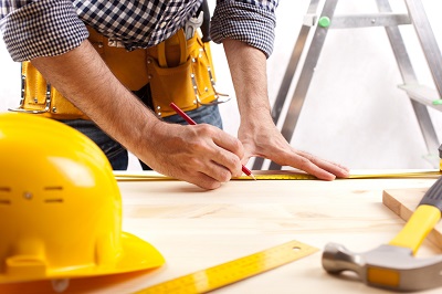 image of contractor on job site